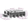 Set comedor de jardín con cojines 13 pzas ratán sintético negro by , Garden sets - Ref: Foro24-3210978, Price: 749,29 €, Disc...