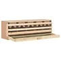 Ponedero para gallinas 5 compartimentos madera pino 117x33x38cm de vidaXL, Incubadoras de huevos - Ref: Foro24-170660, Precio...