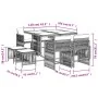 9 pcs garden dining set with cushions synthetic rattan beige by , Garden sets - Ref: Foro24-3211678, Price: 424,63 €, Discoun...