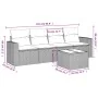 Set comedor de jardín 5 piezas y cojines ratán sintético marrón by , Modular outdoor sofas - Ref: Foro24-3251030, Price: 326,...