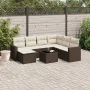 Set sofás de jardín 8 piezas y cojines ratán sintético marrón de , Sofás modulares de exterior - Ref: Foro24-3251650, Precio:...