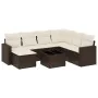 Set of 8 garden sofas and cushions synthetic rattan brown by , Modular outdoor sofas - Ref: Foro24-3251650, Price: 495,35 €, ...