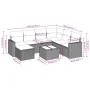 Set of 8 garden sofas and cushions synthetic rattan brown by , Modular outdoor sofas - Ref: Foro24-3251650, Price: 495,35 €, ...