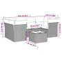 7-teilige Gartensofagarnitur mit braunen PE-Rattankissen von , Gartensets - Ref: Foro24-3217273, Preis: 475,53 €, Rabatt: %