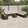 Set of garden sofas and cushions 12 pcs synthetic rattan brown by , Garden sets - Ref: Foro24-3219193, Price: 835,51 €, Disco...