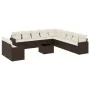 Set of garden sofas and cushions 12 pcs synthetic rattan brown by , Garden sets - Ref: Foro24-3219193, Price: 835,51 €, Disco...