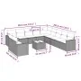 Set of garden sofas and cushions 12 pcs synthetic rattan brown by , Garden sets - Ref: Foro24-3219193, Price: 835,51 €, Disco...