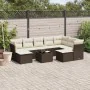 Set mit 10 Gartensofas und -kissen Kunstrattan braun von , Gartensets - Ref: Foro24-3250422, Preis: 624,36 €, Rabatt: %
