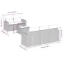 Set sofás de jardín 6 piezas y cojines ratán sintético marrón by , Garden sets - Ref: Foro24-3218693, Price: 416,74 €, Discou...
