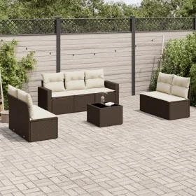 Set sofás de jardín 8 piezas y cojines ratán sintético marrón von , Gartensets - Ref: Foro24-3218833, Preis: 494,16 €, Rabatt: %
