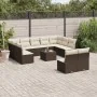 Set de sofás de jardín y cojines 12 pzas ratán sintético marrón de , Conjuntos de jardín - Ref: Foro24-3218363, Precio: 733,9...