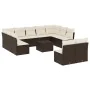 Set Gartensofas und -kissen 12 Stück synthetisches Rattan braun von , Gartensets - Ref: Foro24-3218363, Preis: 733,87 €, Raba...
