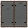 Mesa de jardín superficie cristal ratán PE marrón 55x55x37 cm de , Mesas de jardín - Ref: Foro24-366207, Precio: 59,91 €, Des...