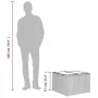 Mesa de jardín superficie cristal ratán PE marrón 55x55x37 cm de , Mesas de jardín - Ref: Foro24-366207, Precio: 59,91 €, Des...