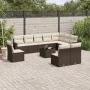Set de sofás de jardín 11 pzas cojines ratán sintético marrón de , Conjuntos de jardín - Ref: Foro24-3219113, Precio: 693,40 ...