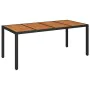 Set de comedor de jardín 9 pzas y cojines ratán sintético negro by , Garden sets - Ref: Foro24-3212473, Price: 1,00 €, Discou...