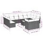 Set of garden sofas with cushions 13 pieces PE rattan brown by , Garden sets - Ref: Foro24-3250282, Price: 876,21 €, Discount: %
