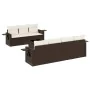 Set sofás de jardín 8 piezas y cojines ratán sintético marrón by , Garden sets - Ref: Foro24-3252270, Price: 538,90 €, Discou...