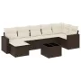 Set sofás de jardín 8 piezas y cojines ratán sintético marrón von , Gartensets - Ref: Foro24-3219283, Preis: 502,42 €, Rabatt: %