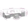 Set sofás de jardín 8 piezas y cojines ratán sintético marrón von , Gartensets - Ref: Foro24-3219283, Preis: 502,42 €, Rabatt: %