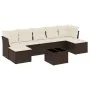 Set of 8 garden sofas and cushions synthetic rattan brown by , Garden sets - Ref: Foro24-3249882, Price: 452,12 €, Discount: %