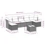 Set of 8 garden sofas and cushions synthetic rattan brown by , Garden sets - Ref: Foro24-3249882, Price: 452,12 €, Discount: %