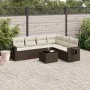 7-teilige Gartensofagarnitur mit braunen PE-Rattankissen von , Gartensets - Ref: Foro24-3252560, Preis: 486,89 €, Rabatt: %
