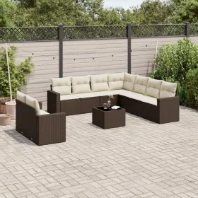 Set mit 10 Gartensofas und -kissen Kunstrattan braun von , Modulare Sofas für den Außenbereich - Ref: Foro24-3251500, Preis: ...