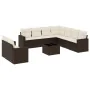 Set mit 10 Gartensofas und -kissen Kunstrattan braun von , Modulare Sofas für den Außenbereich - Ref: Foro24-3251500, Preis: ...