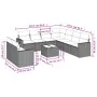 Set mit 10 Gartensofas und -kissen Kunstrattan braun von , Modulare Sofas für den Außenbereich - Ref: Foro24-3251500, Preis: ...