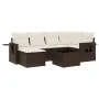 Juego de sofás de jardín 7 piezas con cojines ratán PE marrón by , Garden sets - Ref: Foro24-3252810, Price: 464,31 €, Discou...