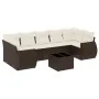 Set sofás de jardín 8 piezas y cojines ratán sintético marrón by , Garden sets - Ref: Foro24-3253480, Price: 535,53 €, Discou...