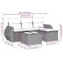 5-piece garden dining set and cushions synthetic rattan brown by , Garden sets - Ref: Foro24-3253620, Price: 338,63 €, Discou...