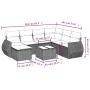 Set sofás de jardín 8 piezas y cojines ratán sintético marrón von , Gartensets - Ref: Foro24-3254050, Preis: 510,32 €, Rabatt: %