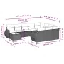 Set of garden sofas 11 pcs cushions synthetic rattan brown by , Garden sets - Ref: Foro24-3254270, Price: 736,56 €, Discount: %