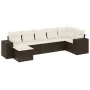 Juego de sofás de jardín 7 piezas con cojines ratán PE marrón von , Gartensets - Ref: Foro24-3255220, Preis: 455,82 €, Rabatt: %
