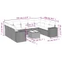 Set mit 10 Gartensofas und -kissen Kunstrattan braun von , Gartensets - Ref: Foro24-3255350, Preis: 674,96 €, Rabatt: %