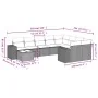 Set mit 10 Gartensofas und -kissen Kunstrattan braun von , Gartensets - Ref: Foro24-3255400, Preis: 674,96 €, Rabatt: %