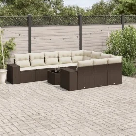 Set Gartensofas 11 Stück Kissen synthetisches Rattan braun von , Gartensets - Ref: Foro24-3255440, Preis: 685,51 €, Rabatt: %