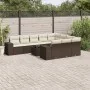 Set of garden sofas 11 pcs cushions synthetic rattan brown by , Garden sets - Ref: Foro24-3255440, Price: 685,51 €, Discount: %