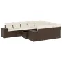 Set Gartensofas 11 Stück Kissen synthetisches Rattan braun von , Gartensets - Ref: Foro24-3255440, Preis: 685,36 €, Rabatt: %