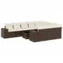 Set of garden sofas 11 pcs cushions synthetic rattan brown by , Garden sets - Ref: Foro24-3255440, Price: 685,51 €, Discount: %