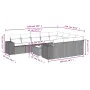 Set Gartensofas 11 Stück Kissen synthetisches Rattan braun von , Gartensets - Ref: Foro24-3255440, Preis: 685,36 €, Rabatt: %