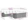 Set of garden sofas 11 pcs cushions synthetic rattan brown by , Garden sets - Ref: Foro24-3255440, Price: 685,51 €, Discount: %