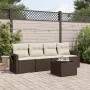 5-teiliges Garten-Esszimmerset und Kissen Kunstrattan braun von , Gartensets - Ref: Foro24-3252230, Preis: 331,60 €, Rabatt: %