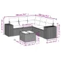 Set sofás de jardín 6 piezas y cojines ratán sintético marrón von , Gartensets - Ref: Foro24-3222562, Preis: 423,16 €, Rabatt: %