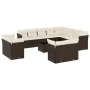 Set de sofás de jardín con cojines 13 piezas ratán PE marrón de , Conjuntos de jardín - Ref: Foro24-3218543, Precio: 920,29 €...