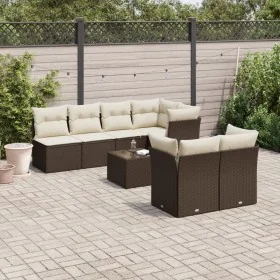 Set sofás de jardín 8 piezas y cojines ratán sintético marrón von , Gartensets - Ref: Foro24-3217303, Preis: 544,26 €, Rabatt: %