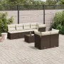 Set sofás de jardín 8 piezas y cojines ratán sintético marrón von , Gartensets - Ref: Foro24-3217303, Preis: 544,26 €, Rabatt: %