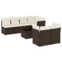 Set sofás de jardín 8 piezas y cojines ratán sintético marrón von , Gartensets - Ref: Foro24-3217303, Preis: 544,26 €, Rabatt: %